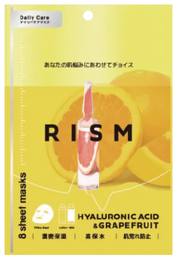 

Daily care mask hyaluronic acid grapefruit 8 pieces [RISM] &
