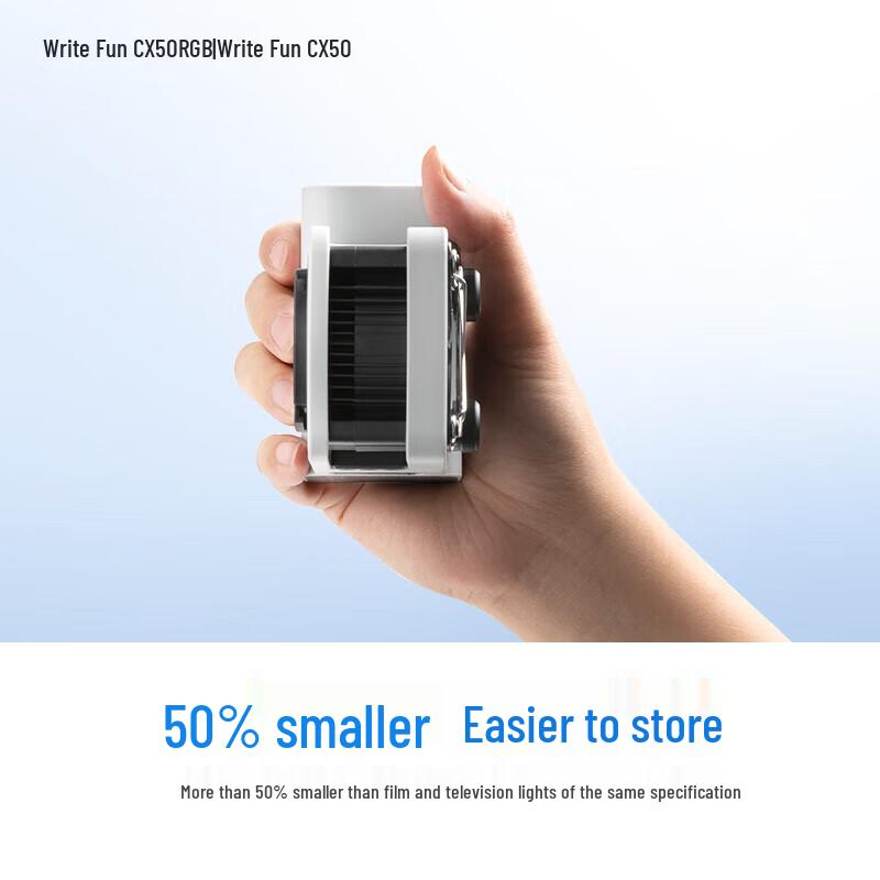 ZHIYUN CX50RGB Portable Bi-Color Full-Color LED Video Light