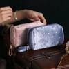 Bolsa organizadora de maquiagem de veludo para meninas, bolsa macia para armazenamento de batom para meninas, artigos de higiene pessoal, maquiagem, bolsa portátil para cosméticos