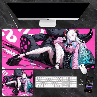 One Piece Beauty Character Oversized Mouse Pad, Suitable for E-sports, Office and Desk Use.