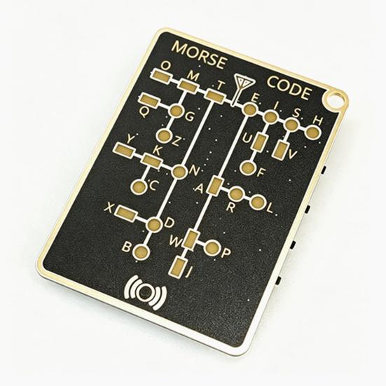 Morse Code Quick Check Card Ready-to-Use Educational Trainer with Interactive Feedback Buttons Visible Alphabet Chart Home Morse Code Learning Aid