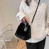 High-End Fairy Plush Winter Pleated Handbag 2023 - Women's Shoulder & Crossbody Bag