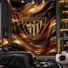 Wall Hanging Tapestry Athletic Bilbao Football Print Cloth for Living Room Bedroom Home Decor