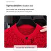 Luomeng Men's Chinese Style Fleece Lined Knitted Cardigan Sweater LZ6667