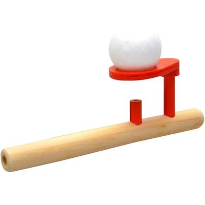 Klassische Holzspiele Schwebende Blasrohrkugeln Balance Blasspielzeug Lustiger Stressabbau für Kinder