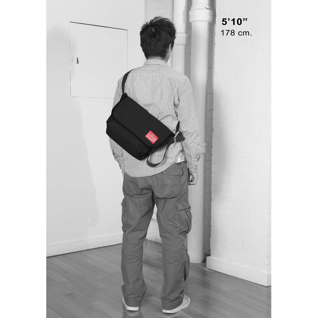 Genuine Vintage Messenger Messenger Bag MP1606VJR Black [Manhattan Portage] [Official]