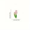 Broche de Esmalte Flores Tulipas Broches Decorativos Enfeites Lapela Bolsa Insígnias Joias Presentes Pin