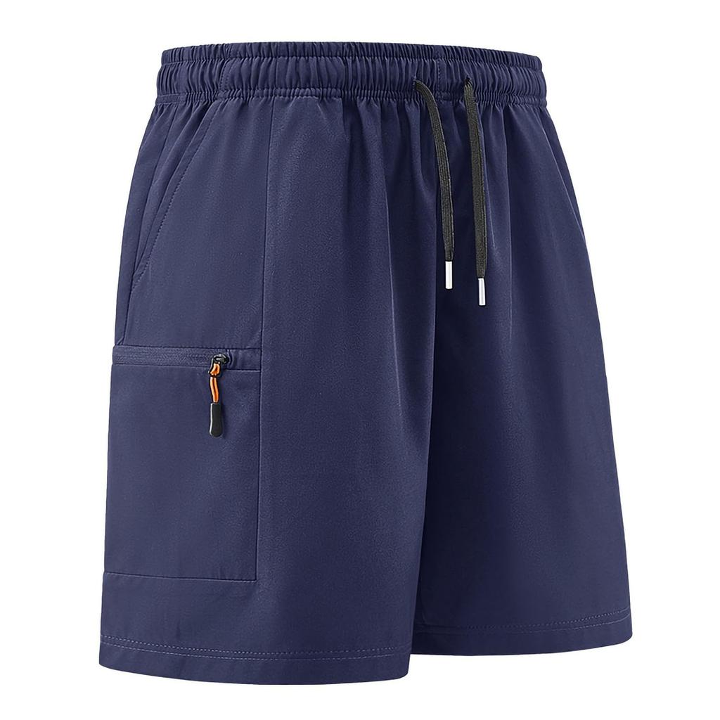 Men's Quick-Dry Casual Cargo Multi-Pocket Beach Shorts, Outdoor Vacation 5-Inch Shorts