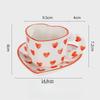 Middle East Style Coffee Tea Cup Creative Heart Cup Ceramics Milk Cups Porcelain Coffee Cups Wholesale Tableware Cups Gift