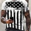 Men's Mexico 3D Pattern T-shirt Summer Casual Pullover Men's Fashion Loose Short Sleeve Top