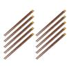 10 Pairs Reusable Chopsticks Chinese Wenge Wood Noodle Chopstick Set for Cooking Frying Hot Pot 25cm