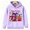 2025 New Kpop Devil Hunter Christmas Edition Children's Hoodie Manga Children's Sportswear Cute Tiger Printed Girl Children's Top