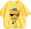 Adorable Cartoon Octonauts T Shirt Casual Street Leisure Tops Summer Daily Outfits For Little Boys And Girls