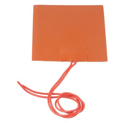 Silicone Rubber Heater Mat For 3D Printer Heating Pad Bed Flexible Waterproof Heated 80x100mm 12V DC High Quality