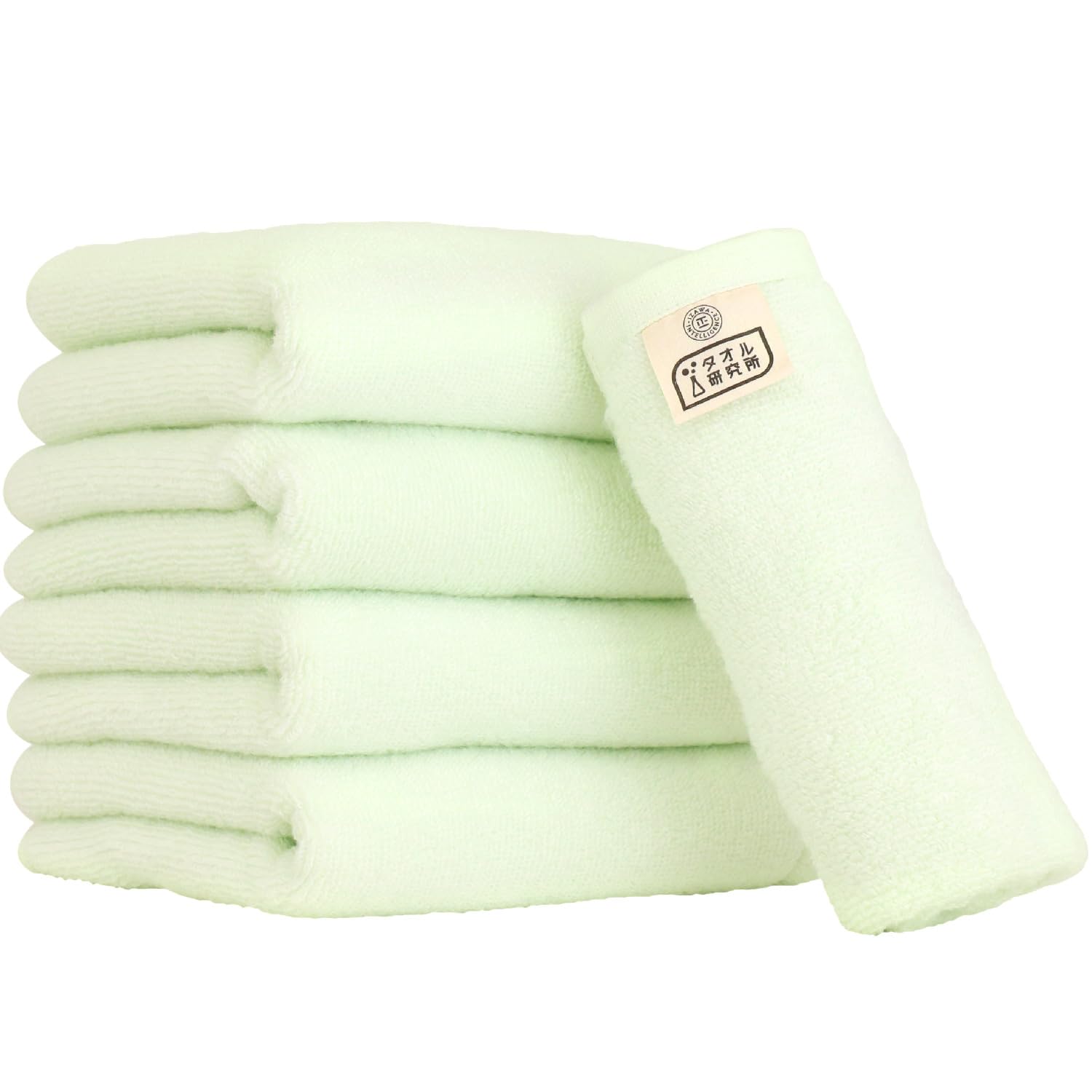 

Towel Laboratory Face Fast JapanTechnology [Air Softness] #027 Towels, Green, 5-Piece Set, Fluffy, Soft, Medium-Weight, Volume, Lightweight, No-Twist