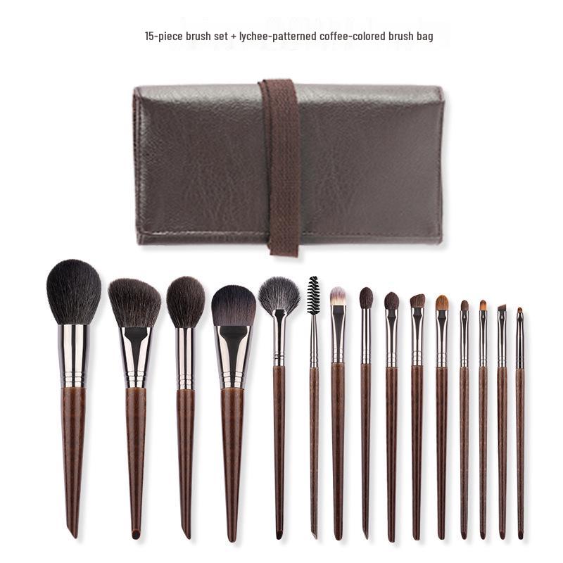 22-teiliges professionelles Tierhaar-Make-up-Pinselset für Maskenbildner