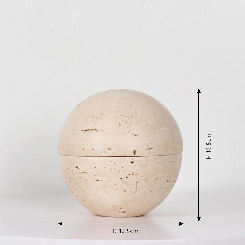 Modern Stone Incense Burners Table Centerpiece Elegant Incense Burners Party Incensory Spherical Valentines Day Gift Nordic Incensory Decoration