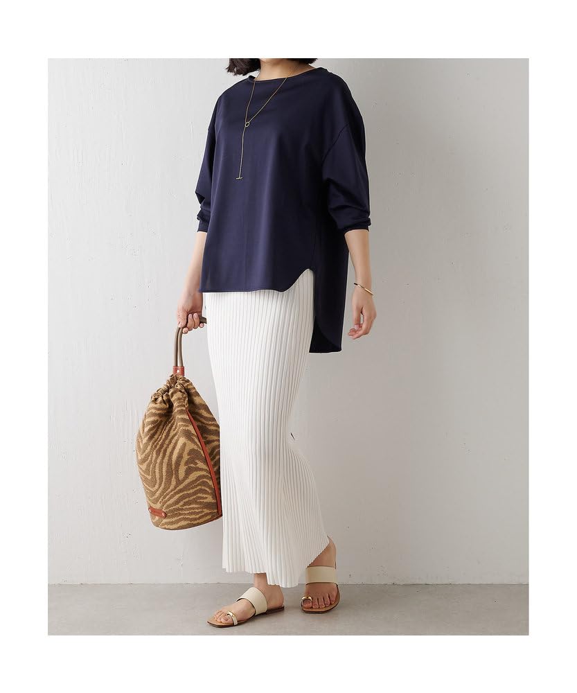 Whim Gazette Knit Fit Skirt WGZ1001201A0008 Free Size Ecru