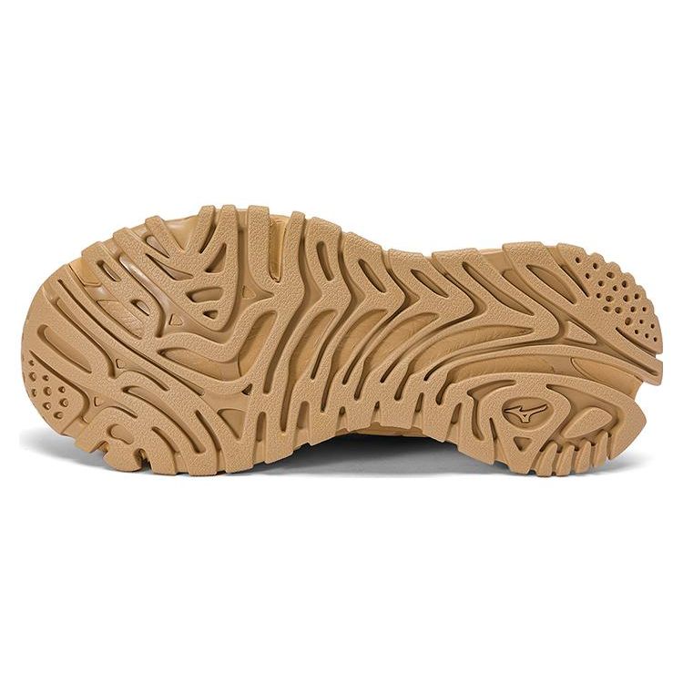 Mizuno GM 3 Mesh Round Toe Lace-Up Sports Shock Absorbing Non-Slip Wear-Resistant Low-Top Casual Shoes Men sneakers Brown Black D1GH222204