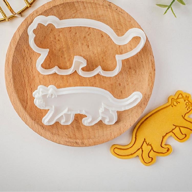 Assorted Cats Shape Cookie Molds Creative Cats Designs Biscuits Baking Stamper for DIY Cookie Making Enthusiasts