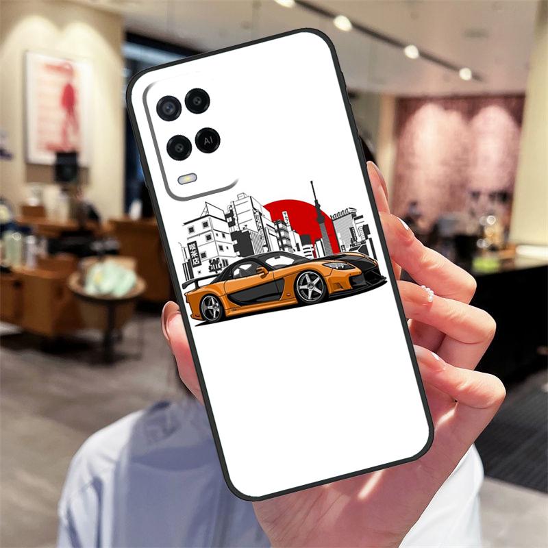 JDM Car RX7 MX5 Case For Oppo A40 A60 A80 A18 A38 A58 A78 A98 A16 A76 A96 A15 A17 A77 A74 A94 A54 A57S Cover