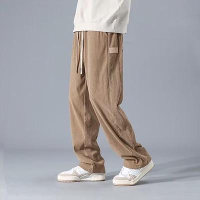 2023 Men's Trendy Wide-Leg Corduroy Pants - Spring/Autumn Casual Sports Fit