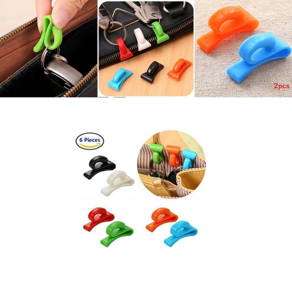 Plastic Colorful Portable Key Holder Hook For Handbag Storage And Antiloss Security