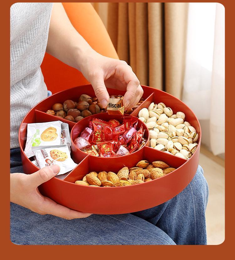 Zuhause Wohnzimmer Obst- und Snack-Präsentationsbox - Festliche Obstplatte & Süßigkeitenbox