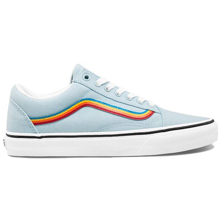 Vans Old Skool Low Top Skate Shoes Rainbow Unisex Sneakers Blue VN0A4U3BU4K