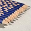 Childrens Nontoxic 12pcs Pencils Corrective Practice Calligraphy Student Sketch Wooden Pencil Office Stationery 05882