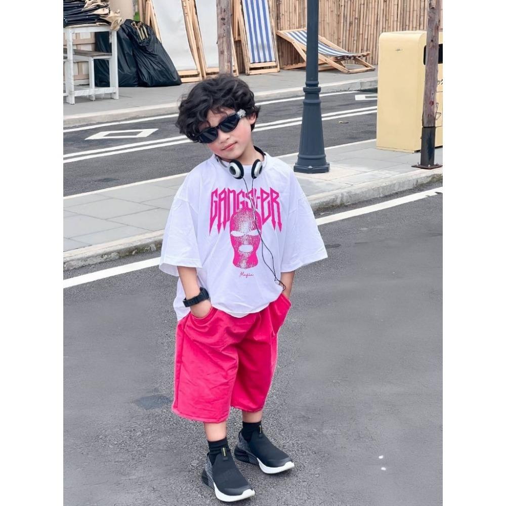 Boys  street clothing graphic set, fashionable and mischievous children s clothing 150