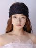 Poejidam Rose Veil Head Band In Black
