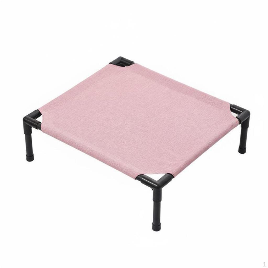 Raised Dog Cat Cot All-Season Elevated Pet Bed Breathable for Small Dogs, Corgis
