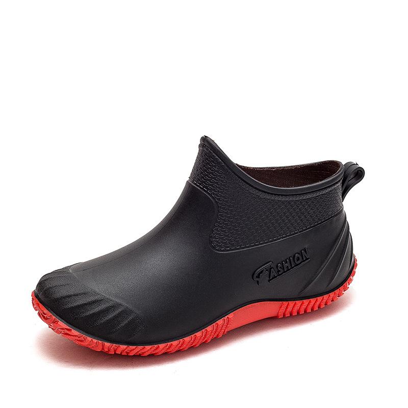 Women's Waterproof Low-Cut Korean Style Rain Boots - Fleece-Lined, Non-Slip Short Tube Fashion Shoes