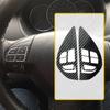 1Pc Car Carbon Fiber Control Button Steering Wheel Switch Interior Sticker for Mitsubishi ASX Lancer Outlander RVR Pajero Sport