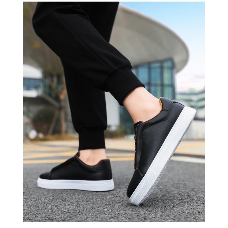 Men's Solid Color Board Shoes, Comfortable, Non Slip, Durable Sports Shoes