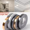 50M Home Decor Gap Sealing Foil Tape Waterproof Gold Silver DIY Copper Foil Strip Wall Sticker Floor Seam Sticker