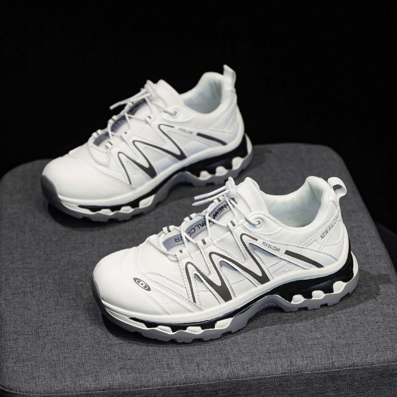 CRLAYDK Designer Damen Mesh Atmungsaktive Sneaker Outdoor Schnürschuhe Wanderschuhe Keilabsatz Sport Walking Reisen Rutschfest Arbeit Tennis