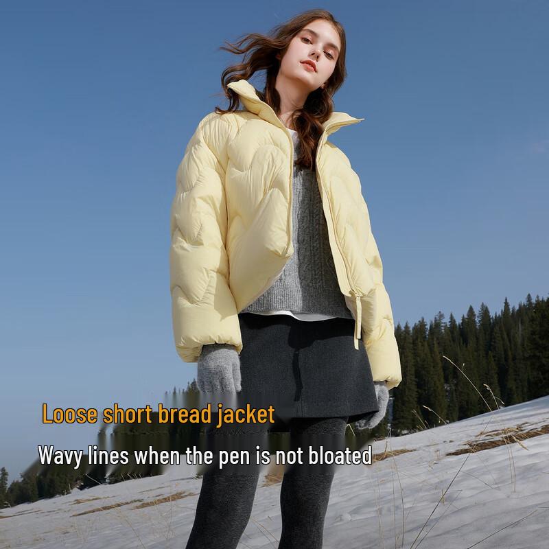 Sancai Women's Short 90% Goose Down Puffer Jacket (2025 Winter)