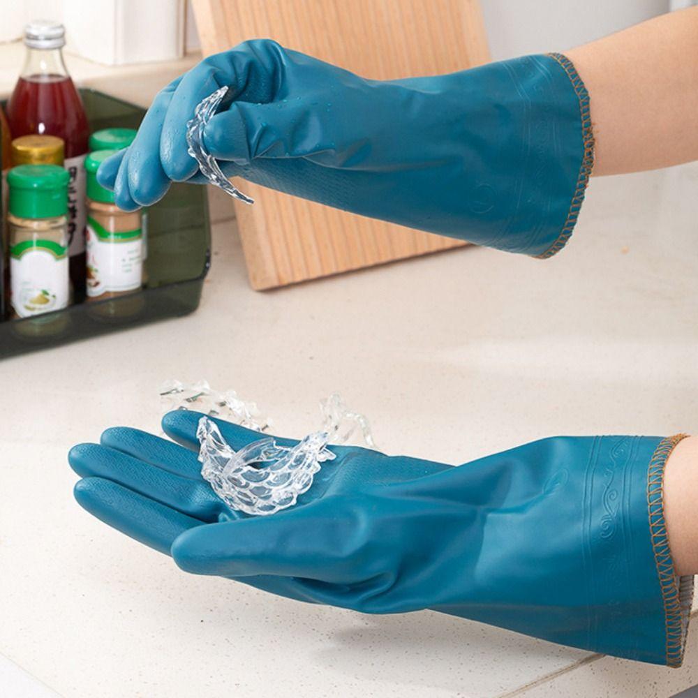 Waterproof Dishwashing Gloves with Fleece Kitchen Hands Protection Gloves Winter