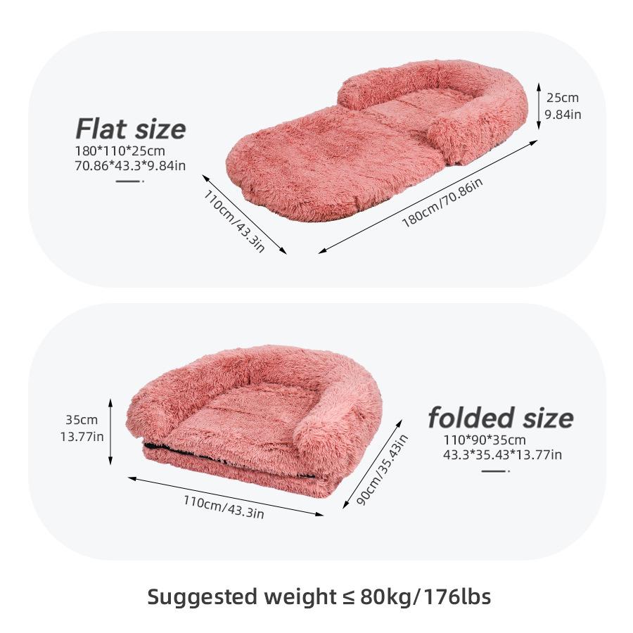 Washable Foldable Pet Sofa & Mat - Large Dog & Cat Bed House