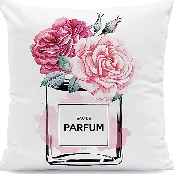 Perfume Bottle Pillow Cover Fashion Women'S Pet Home Sofa Car Ornament French Cushion Cover Premium Durable Quality
