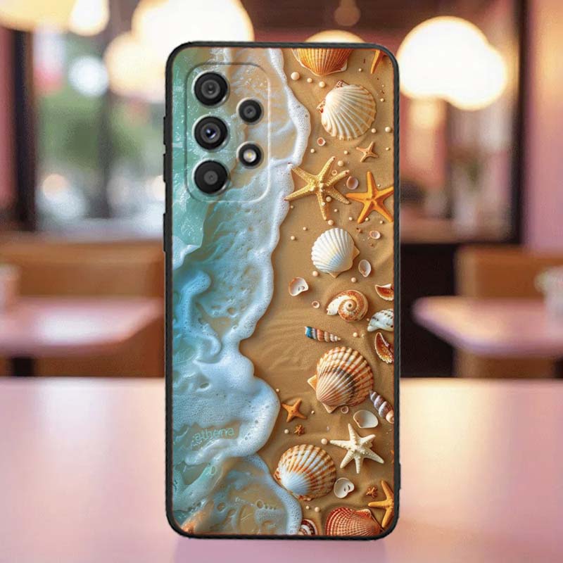 Cartoon Anime Turtle Elephant For Samsung A41 A35 A34 A33 A32 A25 A24 A23 A21s A06 A05 A04 A03 Note 10 20 Ultra 5G Black Case