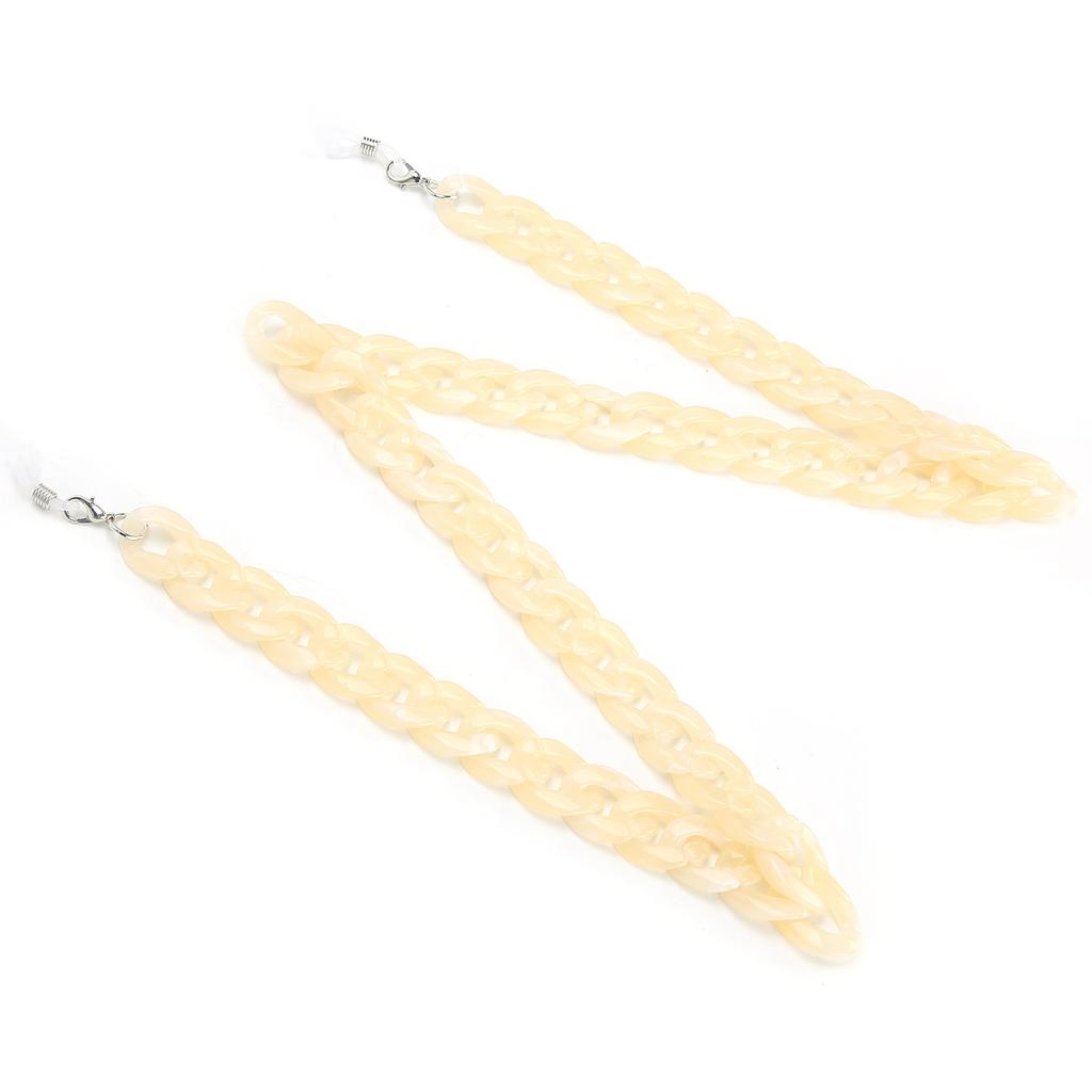 AntiLost MouthMuffle Chain Lanyard Sunglasses Eyeglasses Reading Glasses Holder Chain(Beige )