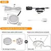 Kit Luci Sottopensile, Set da 3, Luci a Disco LED, 7,5W, 750LM, Bianco Freddo, Illuminazione per Vetrine, Luce a Disco per Cucina, Armadio, Bancone,