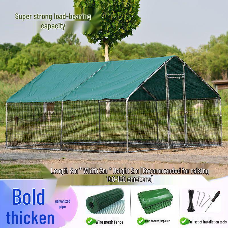 Extra Large Outdoor Rainproof Poultry Coop for Chickens, Pigeons & Peacocks