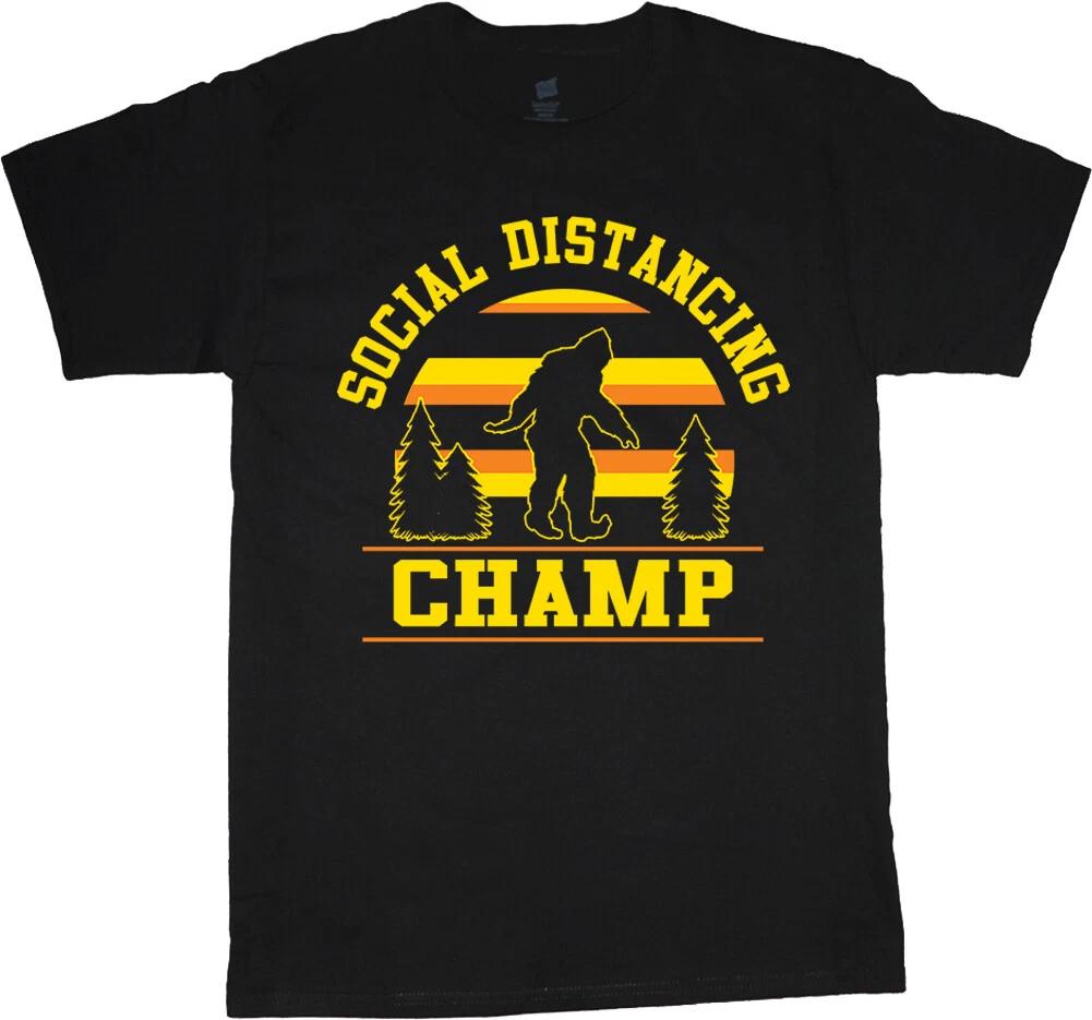 Funny Social Distancing T-shirt Mens Graphic Tee Clothing XS