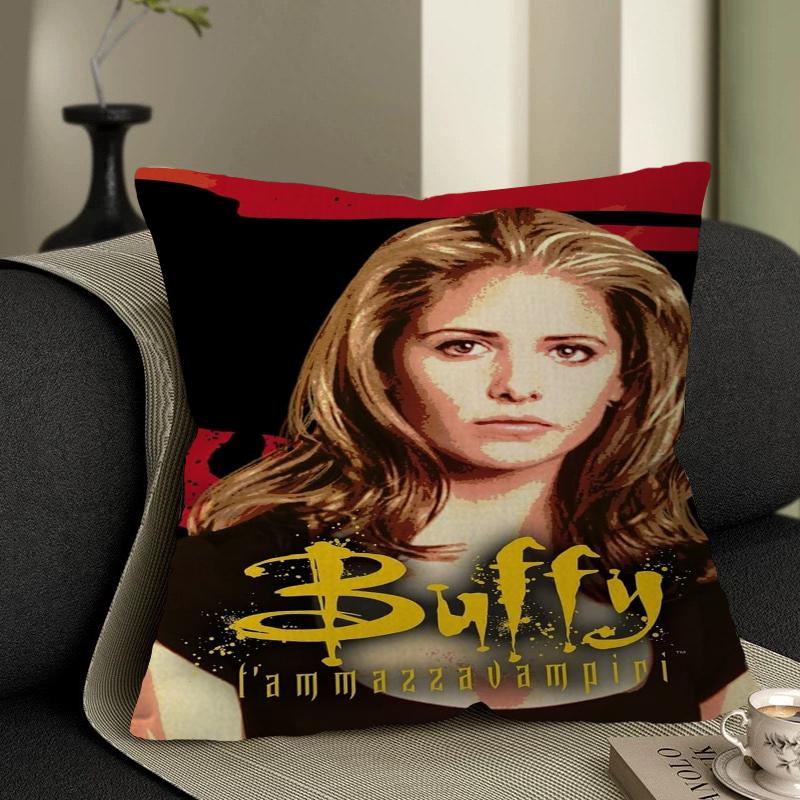 Buffy TV Series The Vampire Slayer Maple Design Cushion Cover Happy Autumn Harvest Decor Holiday Decorati Pillow Cover