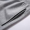 1 Set Jacket Pants Set Solid Color Zipper Autumn Winter Ribbed Cuff Coat Drawstring Pants for Daily Wear