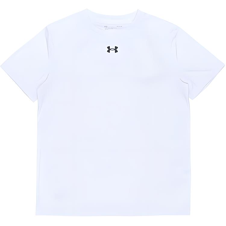 Under Armour Round Neck Logo Print Short Sleeve T-Shirt Striped Comfortable Breathable Shorts Casual Sports Suit Men Suit 21500513-100+24500206-409
